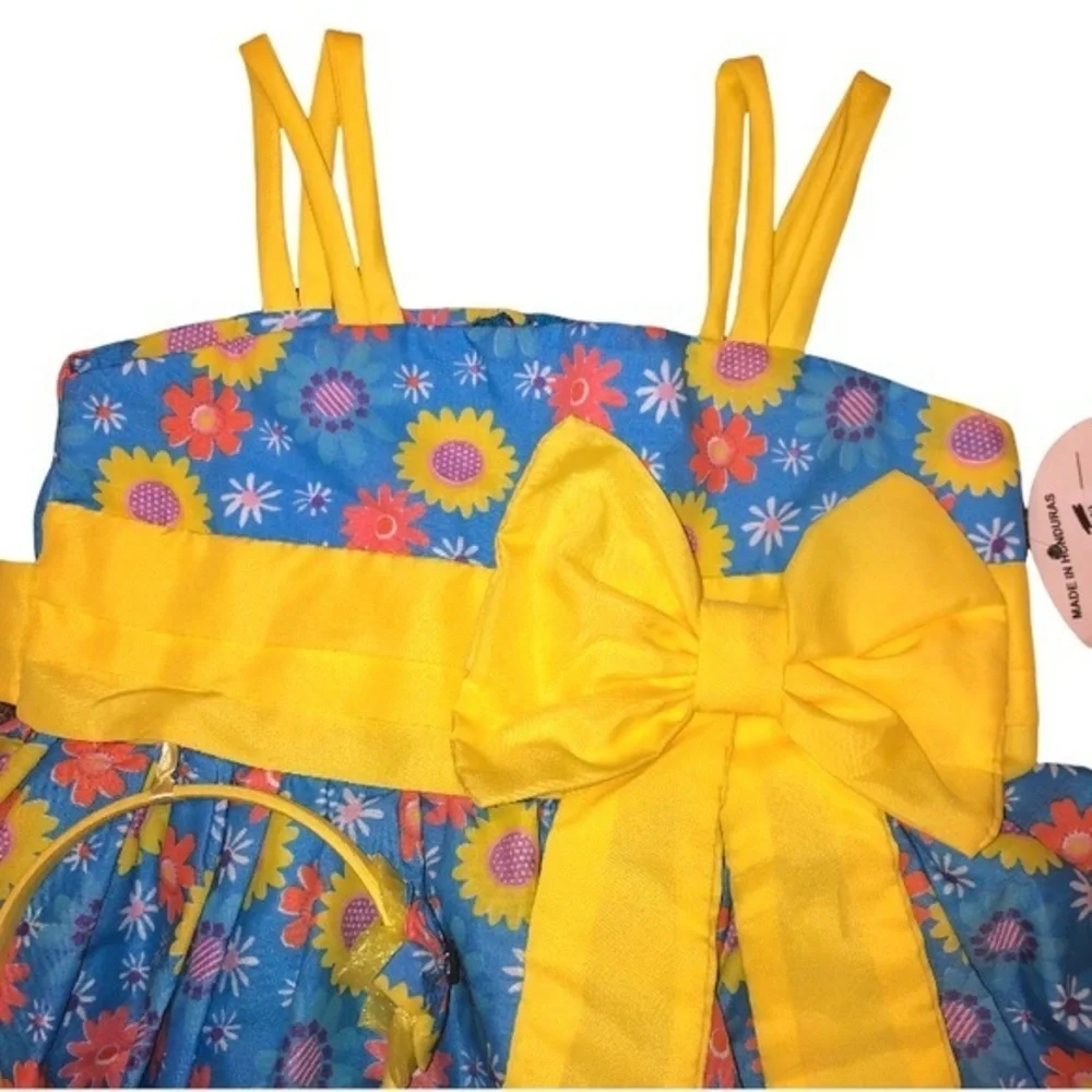 5 for $25 ❄️ Girls 2T/3T Floral Summer Sun Dress‎ and Matching Headband NEW